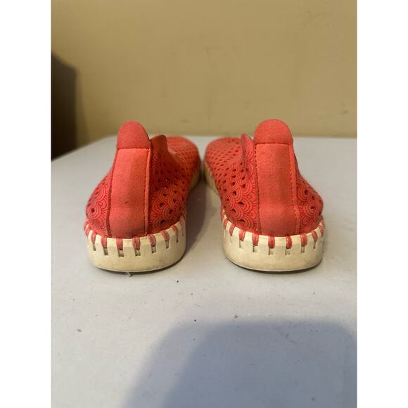 Ilse Jacobsen Hornbæk Tulip Laser-Cut Comfort Slip On Shoes Orange Size 39 - Picture 8 of 9